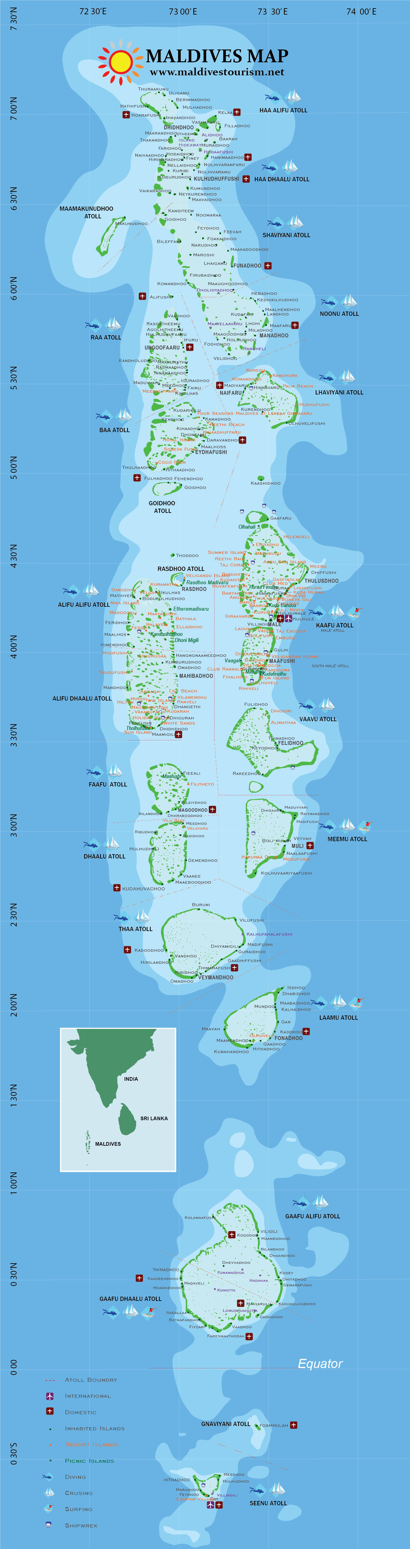 map of maldives